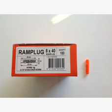 Ramplug 8mm X 40mm Box 100