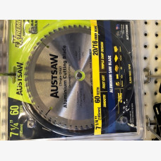 Austsaw Aluminium Blade 185mm 60 Teeth 20/16 Bore