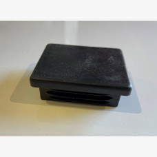 End Cap Rectangular 50 X 40mm Black Plastic