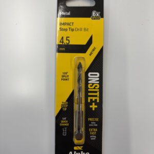 Alpha Onsite Impact Step Tip Drill Bit 4.5mm Metal