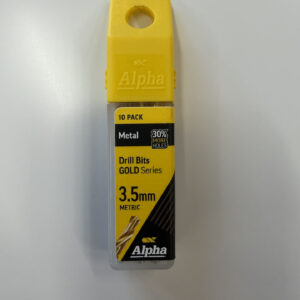 Alpha Drill Bit 3.5mm  Metal Gold Series Pk10