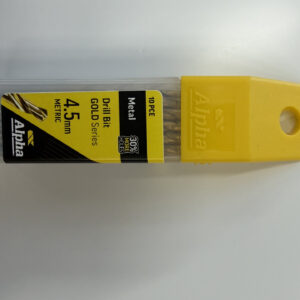 Alpha Drill Bit 4.5mm Metal Gold Series Pk10