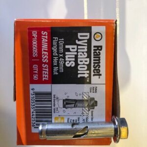 Dynabolt Stainless Steel 10mm x 50mm - Each