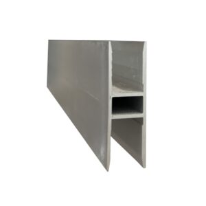 Multiwall H Bar One Piece - Clear Anodised 6Mtrs