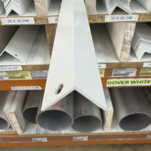 ANGLE 25 X 25 X 1.6 X 6.5M DOVER WHITE