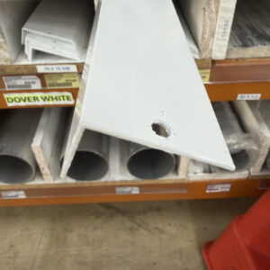ANGLE 50 X 25 X 1.6 X 6.5M DOVER WHITE