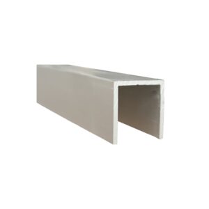 Channel 20mm x 20mm x 1.6mm x 6.5mtr Clear Anodised
