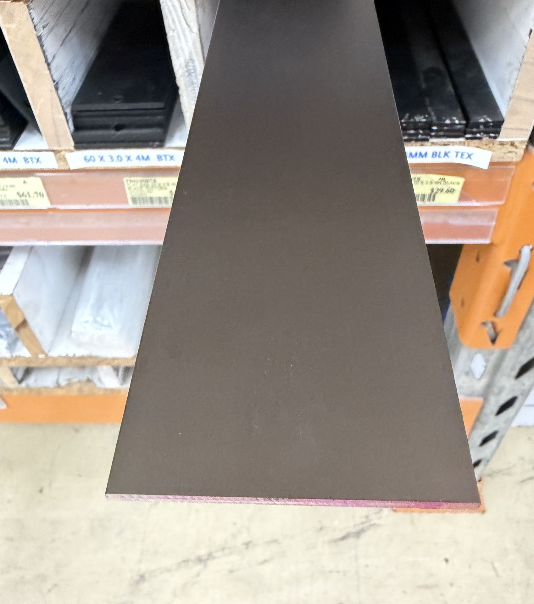 FLAT BAR 60mm X 1.6mm X 4Mtr  Bronze Anodised
