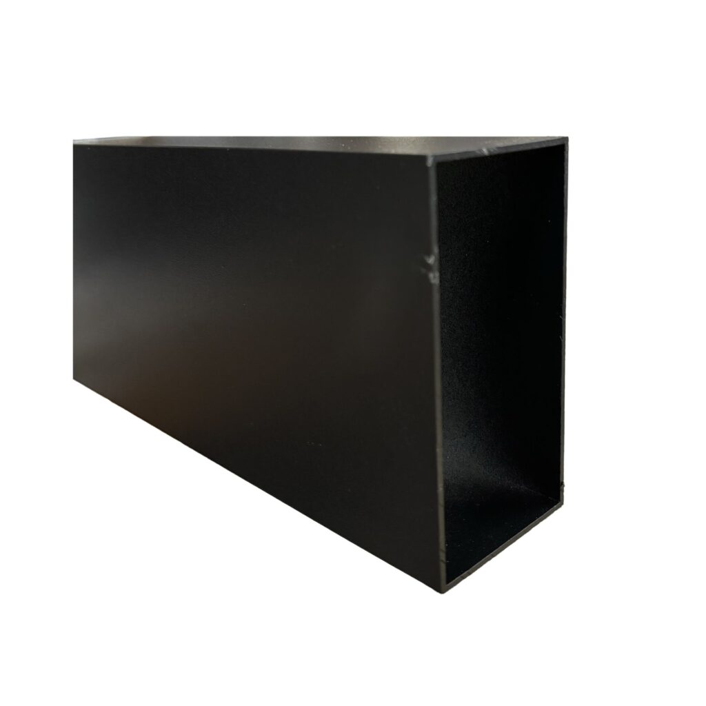 RHS 100 x 50 x 1.6mm x 6.5Mtrs Black Textura – Aluminium Warehouse