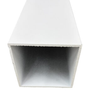 SHS 100mm x 3mm x 6Mtrs White Textura