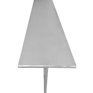 Tee Section 40mm x 40mm x 1.6mm x 6.5mtr clear anodised